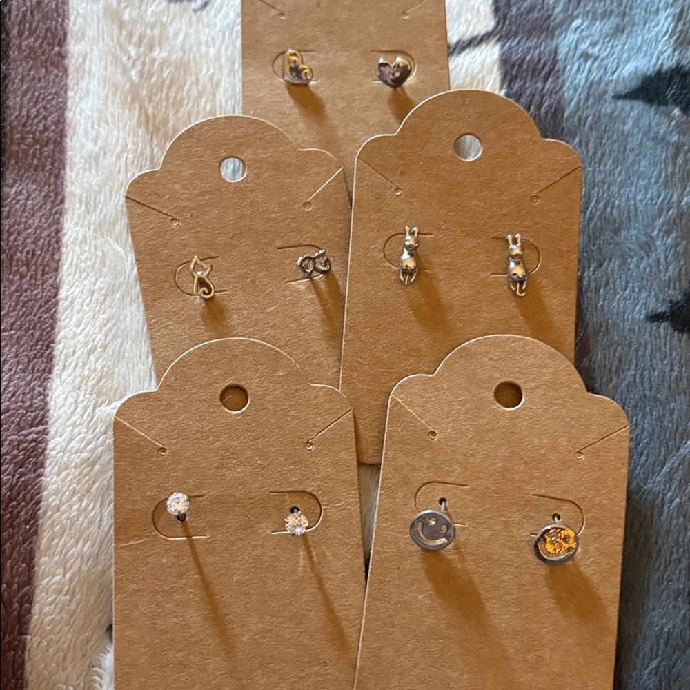 Cute Animal Stud Earrings Set